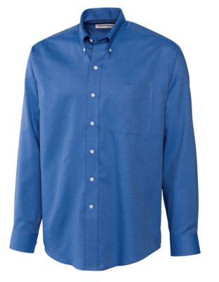 Cutter & Buck Epic Easy Care Nailshead Mens Big and Tall Long Sleeve Dress Shirt