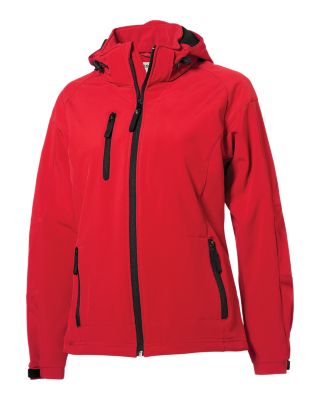 Clique Serac Stretch Softshell Hooded Full Zip Womens Jacket