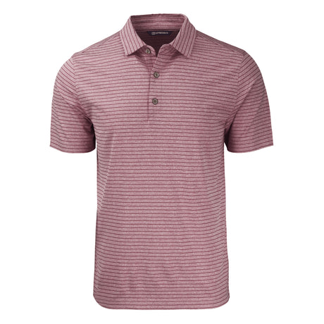 Cutter & Buck Forge Eco Heather Stripe Stretch Recycled Mens Polo