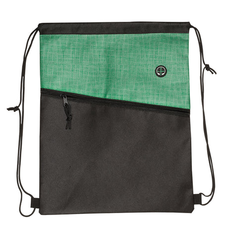 Tonal Heathered Non-Woven Drawstring Backpack