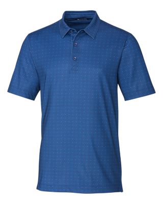 Cutter & Buck Pike Double Dot Print Stretch Mens Polo