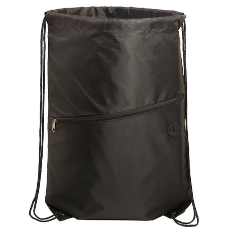 Incline Drawstring Backpack w/Zipper