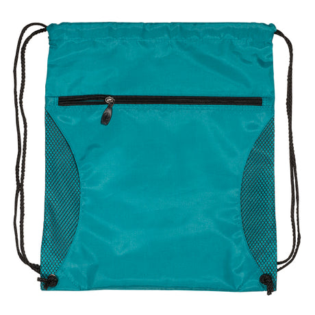 Mesh Accent Drawstring Backpack