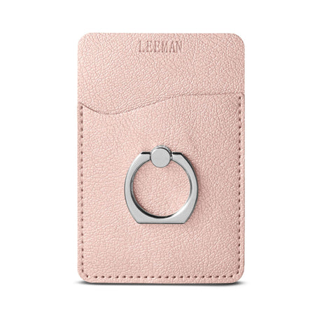 Leeman™ Shimmer Card Holder w/Metal Ring Phone Stand