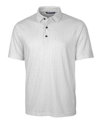 Cutter & Buck Pike Double Dot Print Stretch Mens Polo