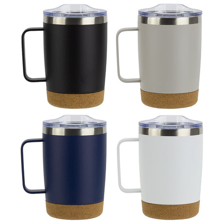 Sapora 12 oz Vacuum Insulated Stainless Steel Mug with Cork Base