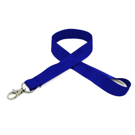 3/4" Silkscreened Flat Lanyard w/ Deluxe Swivel Hook