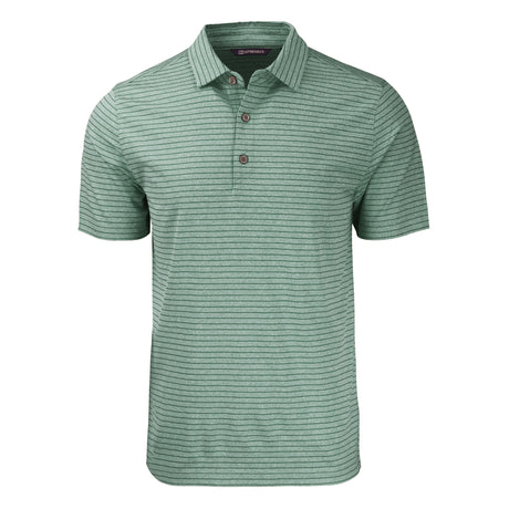 Cutter & Buck Forge Eco Heather Stripe Stretch Recycled Mens Polo