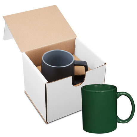 11 Oz. Basic C Handle Ceramic Mug Gift Set