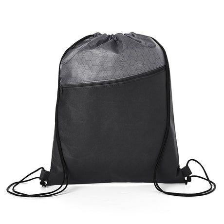 Hexagon Pattern Drawstring Backpack