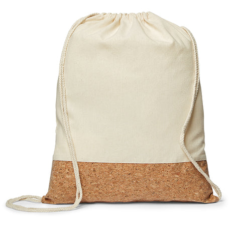 5 Oz. Cotton/Cork Drawstring Backpack