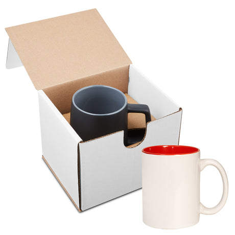 11 Oz. Two Tone C-Handle Mug in Individual Mailer