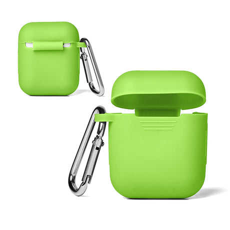 Silicone Earbud Case w/Carabiner Clip