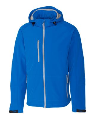 Clique Serac Stretch Softshell Hooded Full Zip Mens Jacket