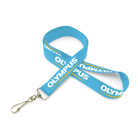 3/4" Silkscreened Flat Lanyard w/ J Hook