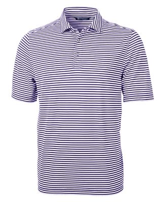 Cutter & Buck Virtue Eco Pique Stripe Recycled Mens Polo