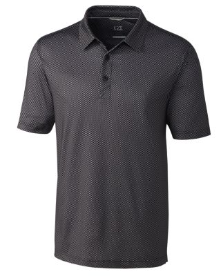 Cutter & Buck Pike Mini Pennant Print Stretch Mens Polo