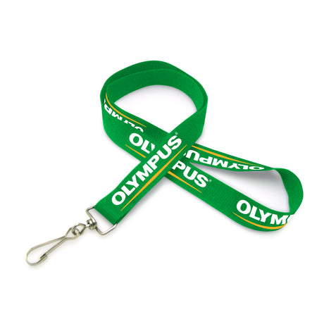 3/4" Silkscreened Flat Lanyard w/ J Hook