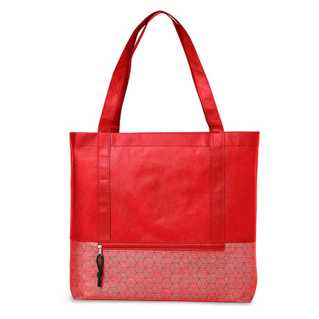 Hexagon Pattern Non-Woven Tote Bag