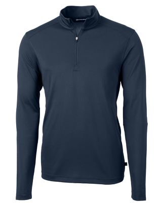 Cutter & Buck Virtue Eco Pique Recycled Quarter Zip Mens Pullover