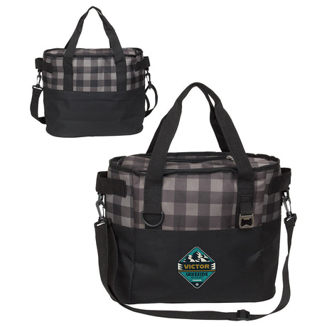 Plaid Insulated Cooler Bag