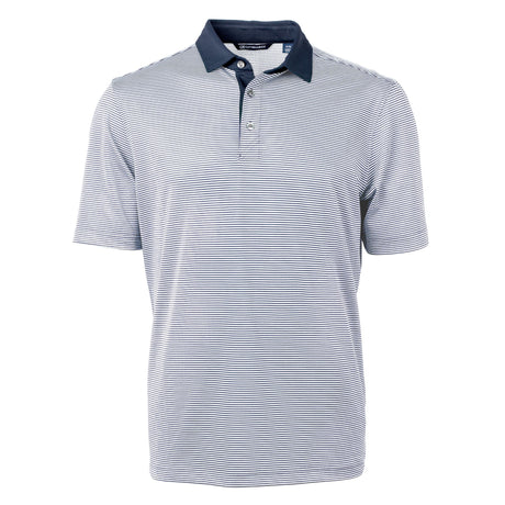 Cutter & Buck Virtue Eco Pique Micro Stripe Recycled Mens Polo