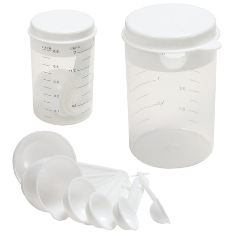 Recipe-Ready Measuring Cup Set & Strainer