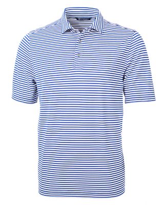 Cutter & Buck Virtue Eco Pique Stripe Recycled Mens Polo