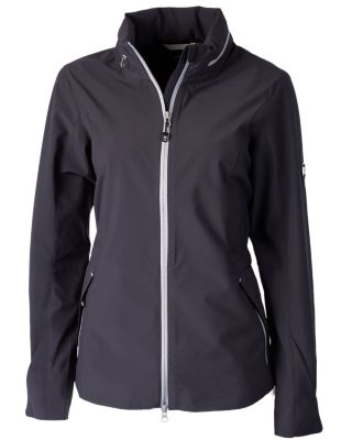 Cutter & Buck Vapor Water Repellent Stretch Womens Full Zip Rain Jacket