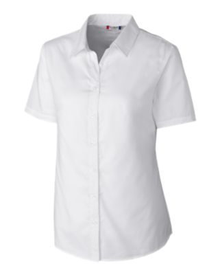 Clique Avesta Stain Resistant Womens Short Sleeve Button Down Shirt