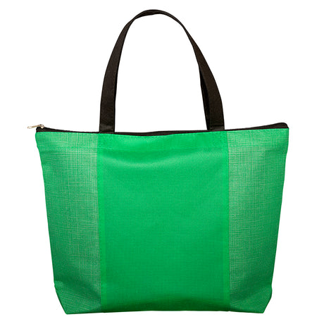 Tonal Non-Woven Zipper Trade Show Tote Bag