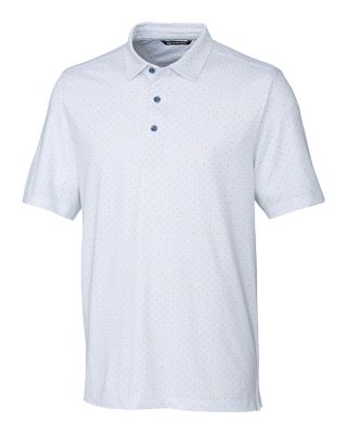 Cutter & Buck Pike Double Dot Print Stretch Mens Polo