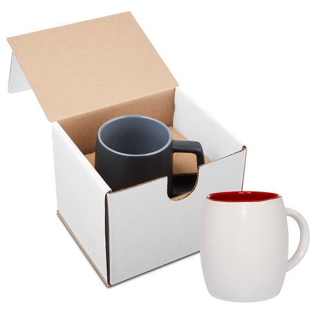 14 Oz. Morning Show Barrel Mug in Individual Mailer