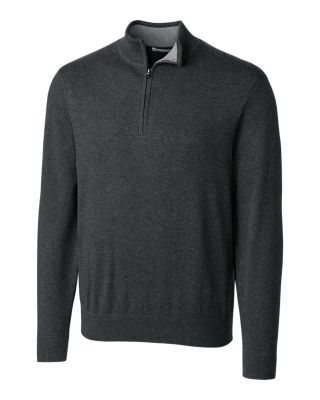 Cutter & Buck Lakemont Tri-Blend Mens Big and Tall Quarter Zip Pullover Sweater