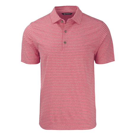 Cutter & Buck Forge Eco Heather Stripe Stretch Recycled Mens Polo