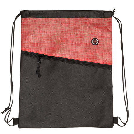 Tonal Heathered Non-Woven Drawstring Backpack