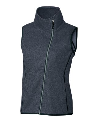 Cutter & Buck Mainsail Sweater Knit Womens Asymmetrical Vest