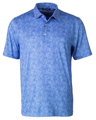 Cutter & Buck Pike Constellation Print Stretch Mens Polo