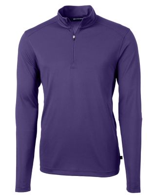 Cutter & Buck Virtue Eco Pique Recycled Quarter Zip Mens Pullover