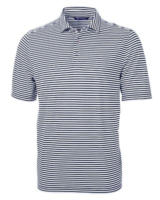 Cutter & Buck Virtue Eco Pique Stripe Recycled Mens Polo