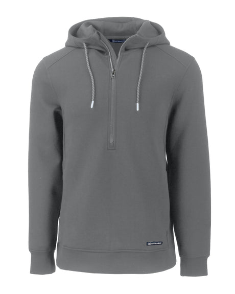 Cutter & Buck Roam Eco Half Zip Recycled Mens Pullover Hoodie