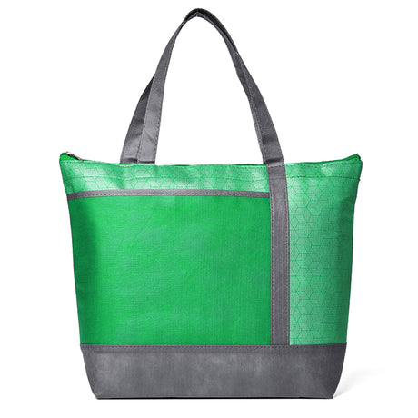 Hexagon Pattern Non-Woven Cooler Tote