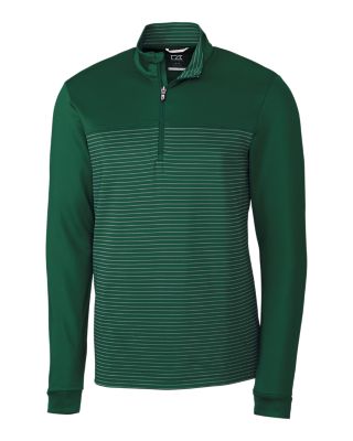 Cutter & Buck Traverse Stripe Stretch Quarter Zip Mens Pullover