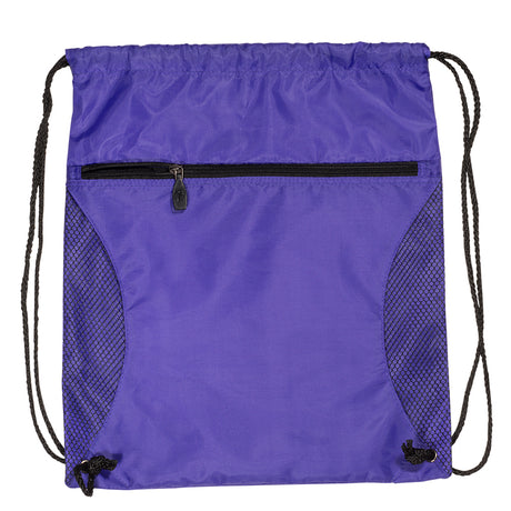 Mesh Accent Drawstring Backpack