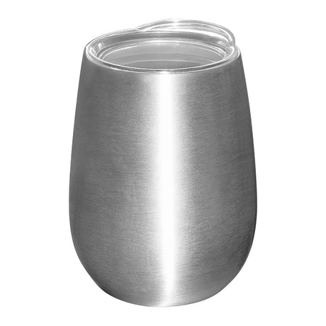 10 Oz. Stemless Vacuum Wine Tumbler w/Lid