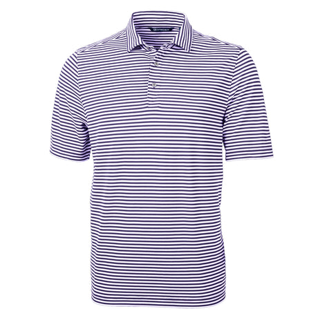 Cutter & Buck Virtue Eco Pique Stripe Recycled Mens Big and Tall Polo