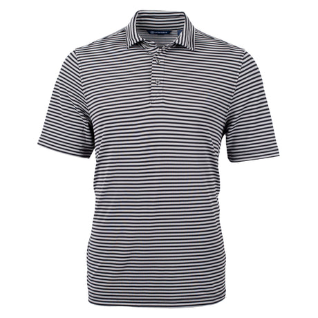 Cutter & Buck Virtue Eco Pique Stripe Recycled Mens Big and Tall Polo