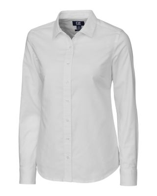 Cutter & Buck Stretch Oxford Womens Long Sleeve Dress Shirt