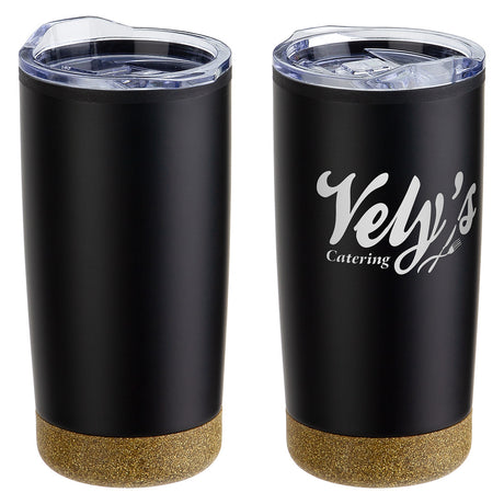 York 20 oz Stainless Steel/Polypropylene Tumbler with Cork Base