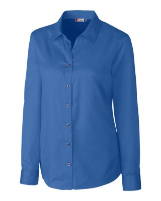 Clique Avesta Stain Resistant Womens Long Sleeve Button Down Shirt